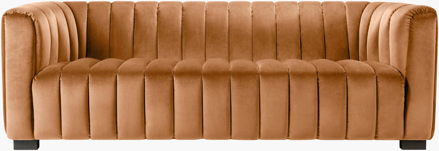 Brionne NNE-002 30"H x 94"W x 38"D Sofa- front view with white background