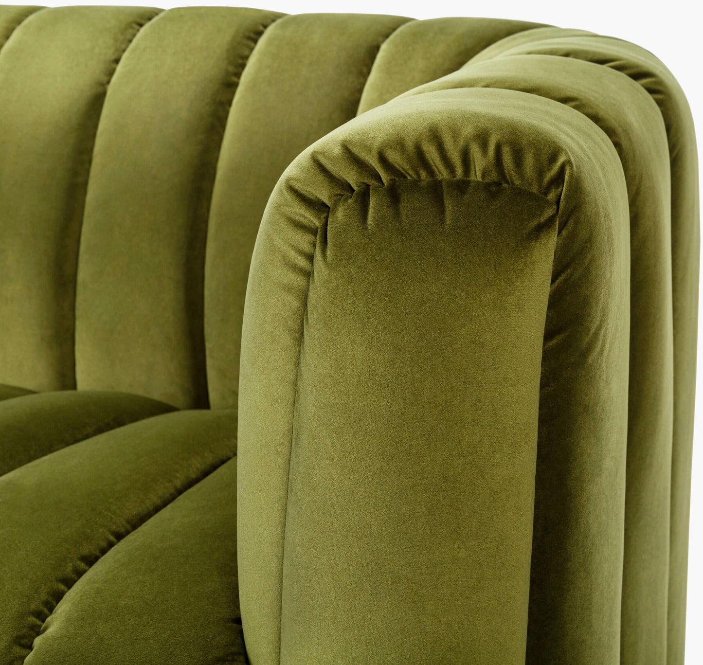 Brionne NNE-001 30"H x 94"W x 38"D Sofa- zoomed in arm rest