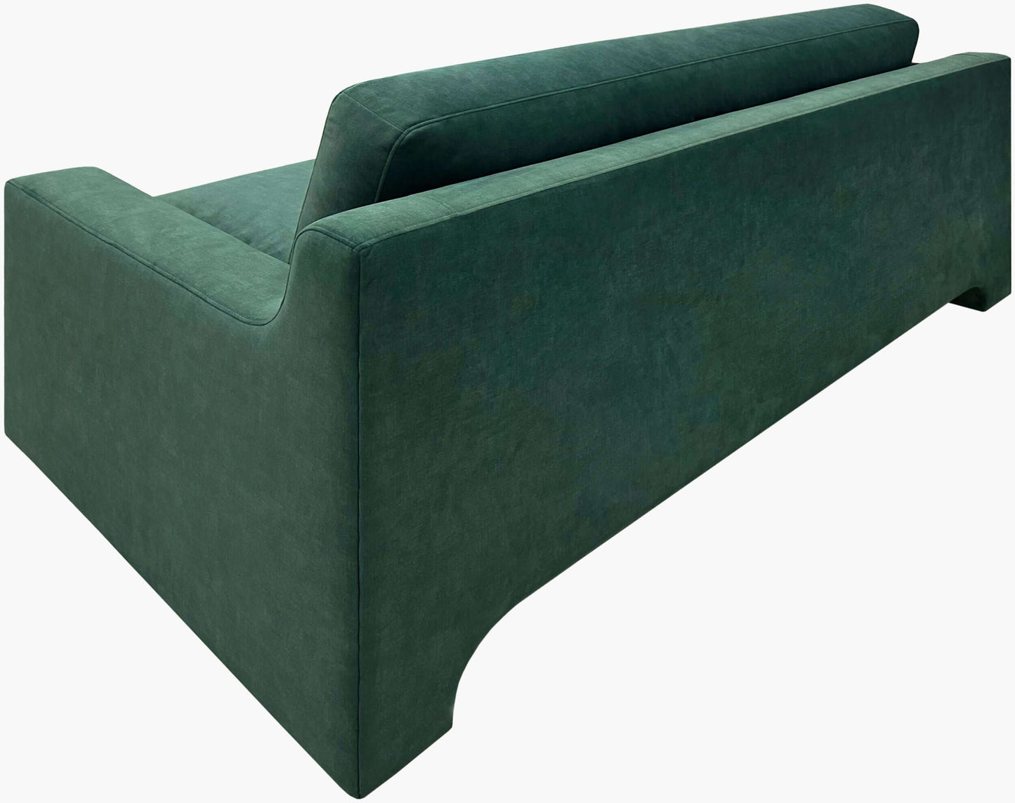 Purcel PCL-001 38"H x 86"W x 39"D Sofa- back and side view with white background