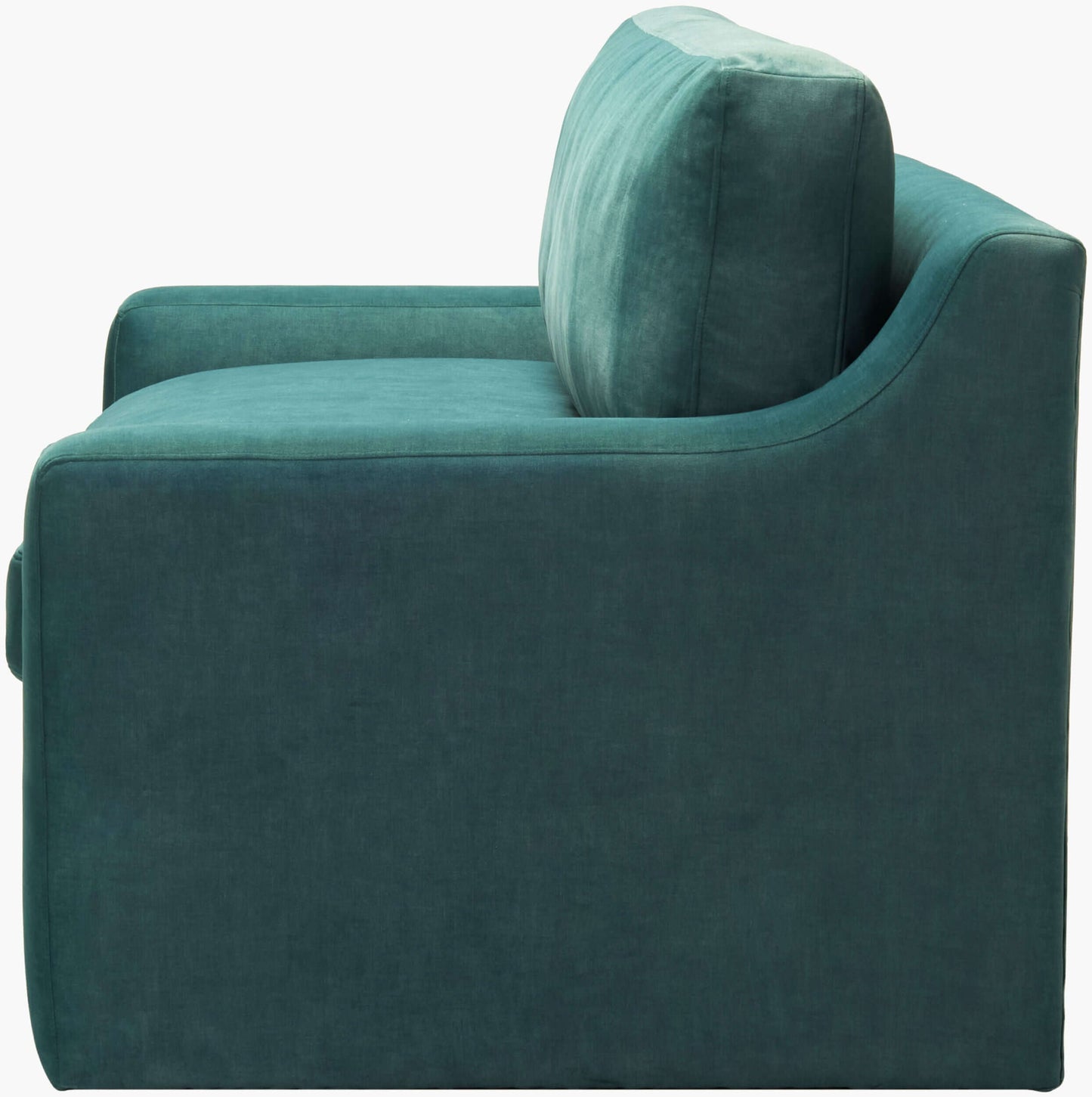 Purcel PCL-001 38"H x 86"W x 39"D Sofa- side view with white background