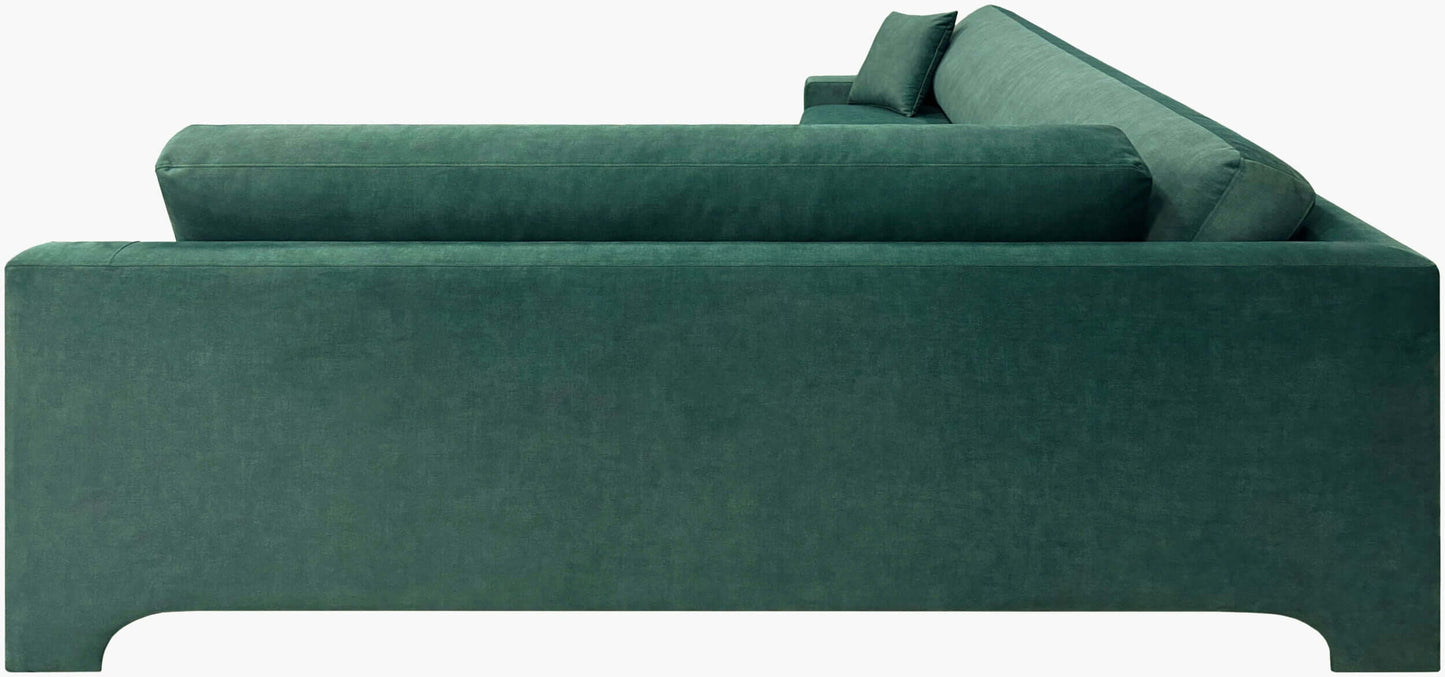 Purcel PCL-002 35"H x 75"W x 38"D Sectional- side view with white background