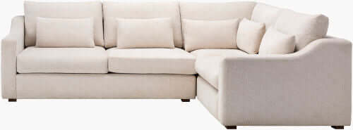 Pedersen PDS-001 36"H x 71"W x 43"D Sectional- front view with white background