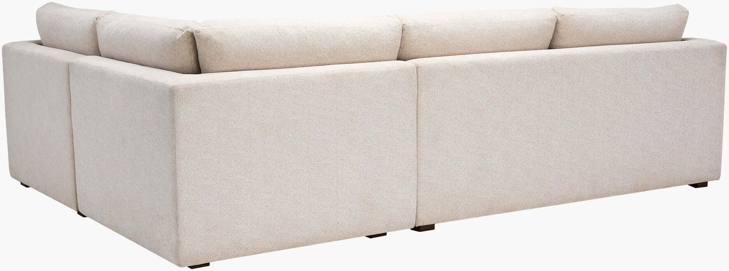 Pedersen PDS-001 36"H x 71"W x 43"D Sectional- back view with white background
