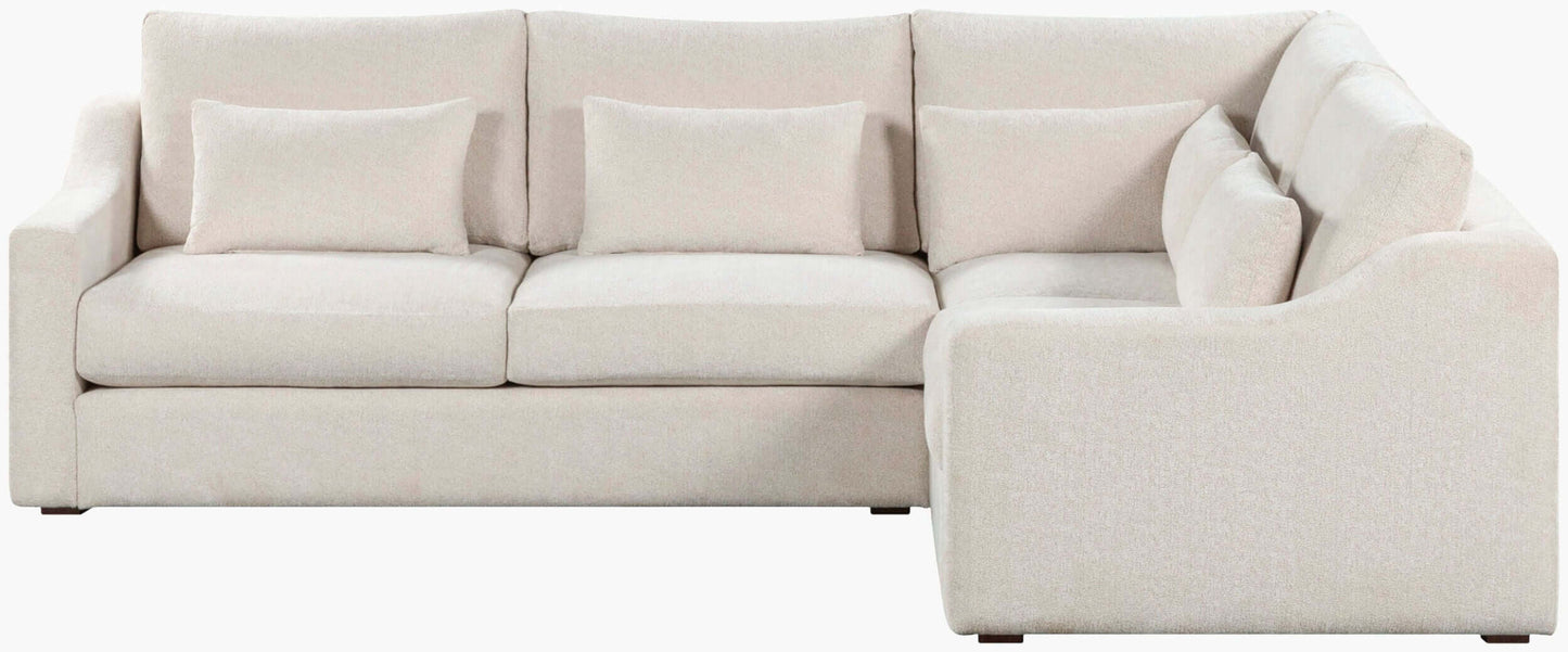 Pedersen PDS-001 36"H x 71"W x 43"D Sectional- front and side view