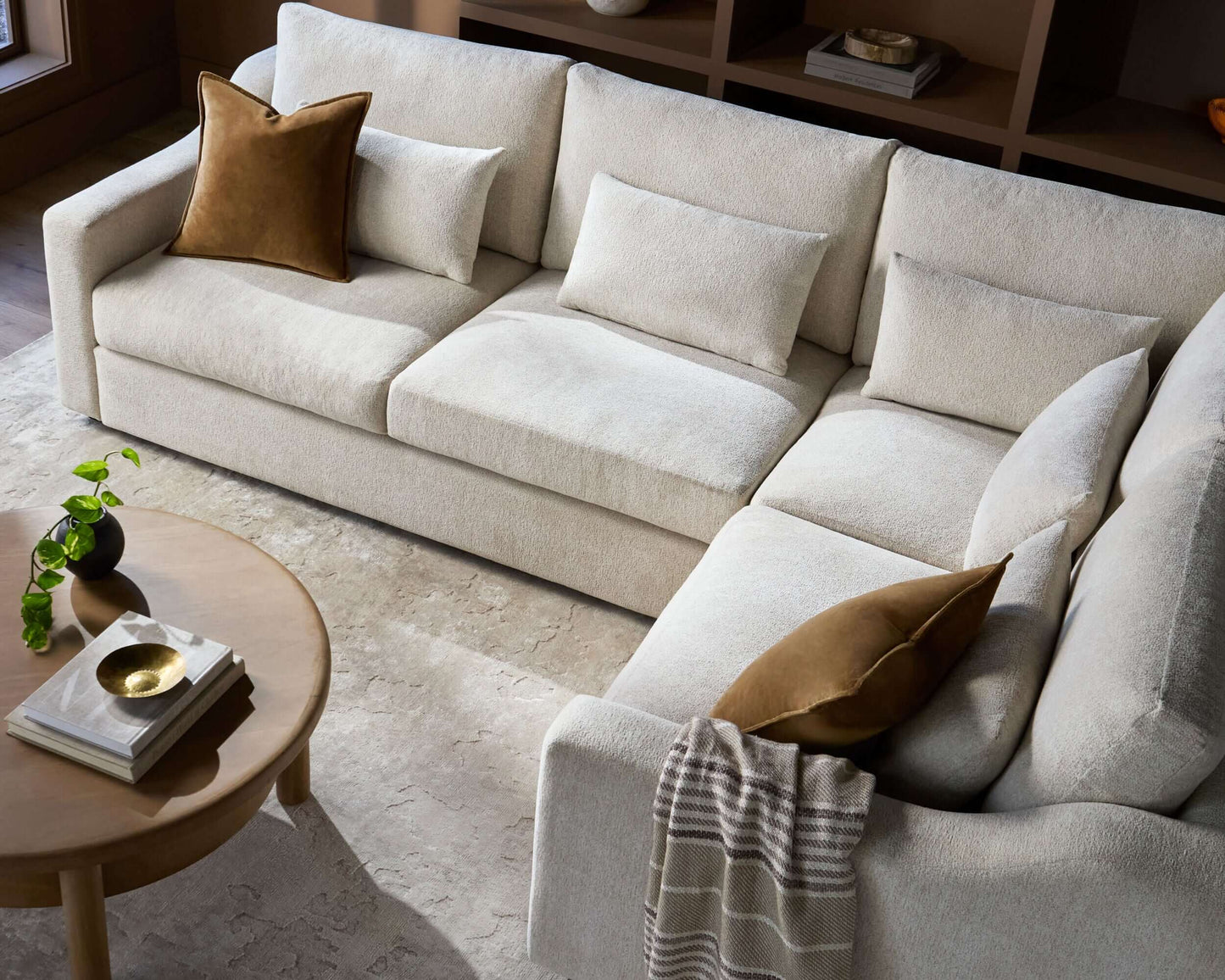Pedersen PDS-001 36"H x 71"W x 43"D Sectional- front view