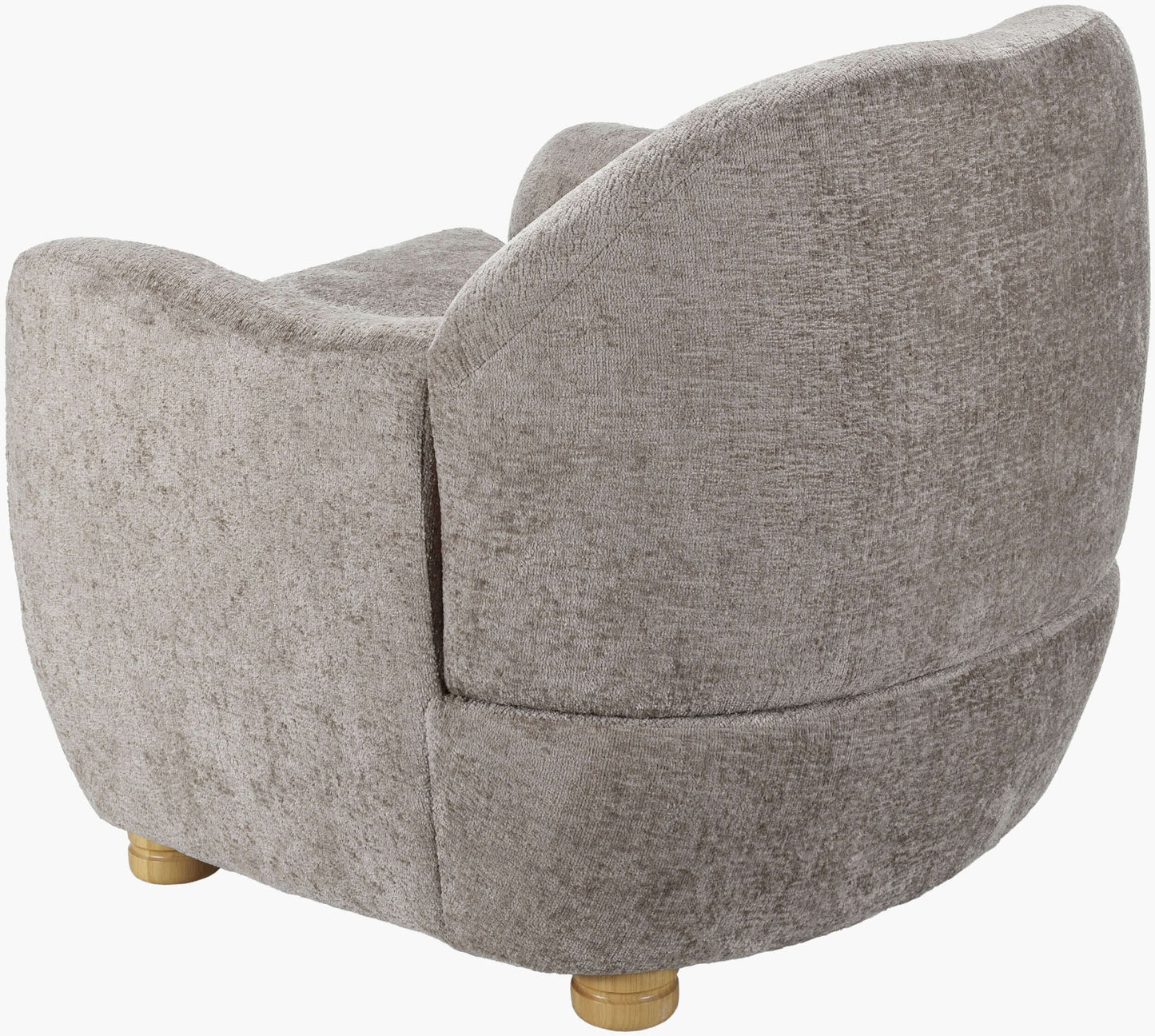Perch PEH-001 32"H x 33"W x 36"D Accent Chair- back and side view
