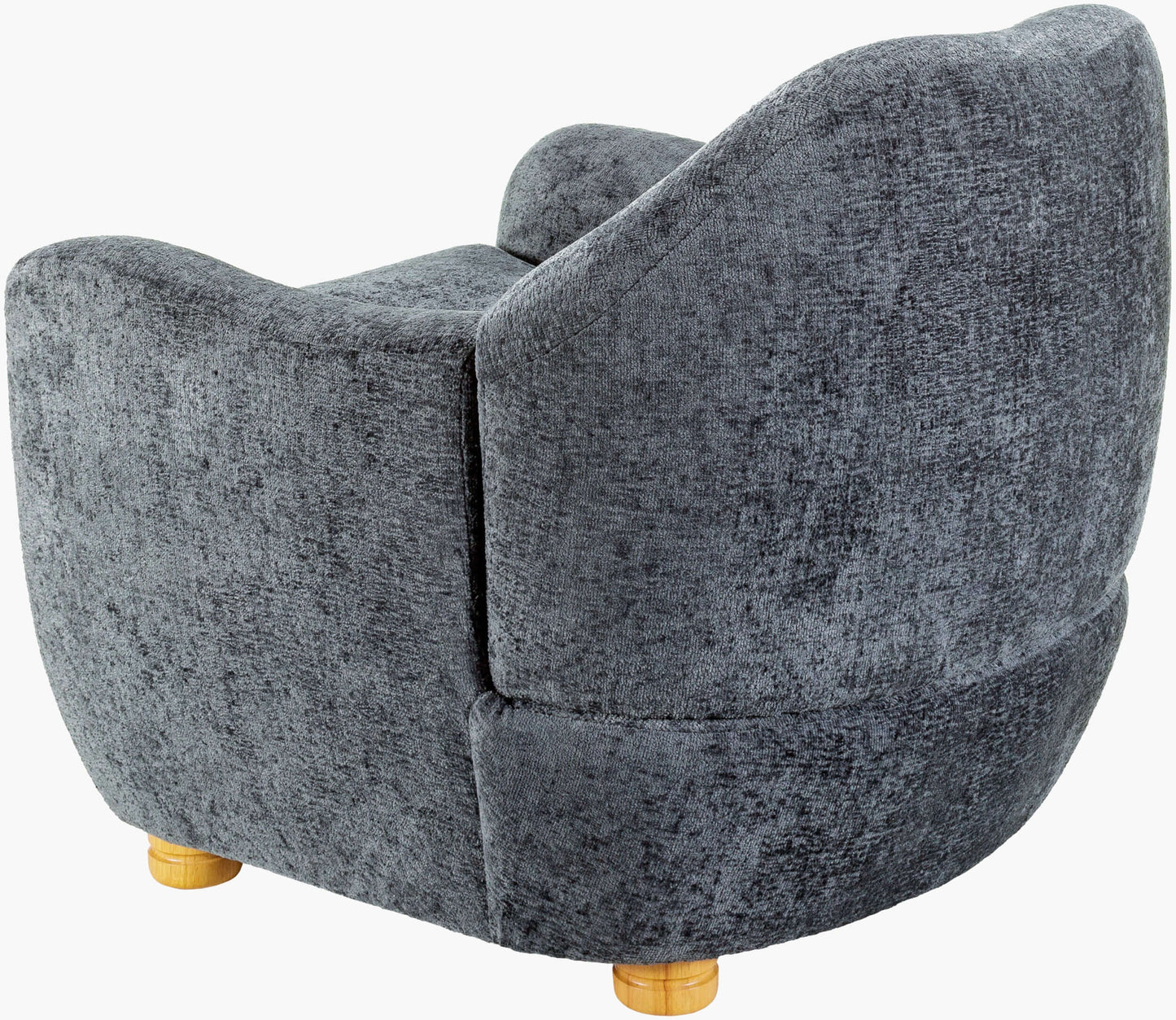 Perch PEH-002 32"H x 33"W x 36"D Accent Chair- back and side view