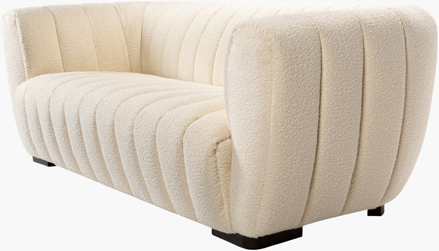 Rochelle ROH-001 30"H x 87"W x 38"D Sofa- front and side view