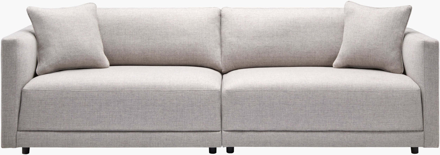 Parley RPY-001 33"H x 110"W x 40"D Sofa- front view with white background