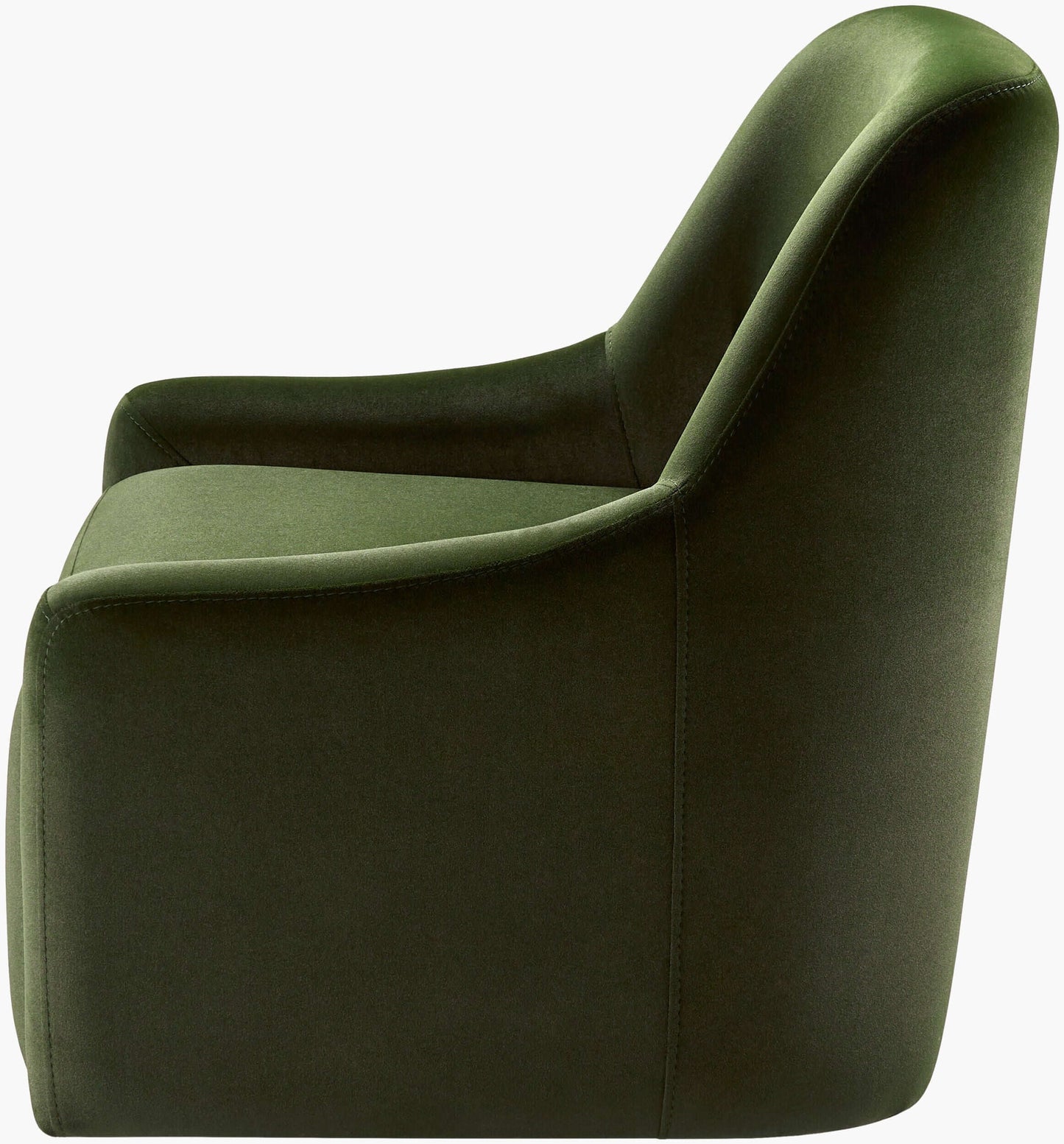 Tasa TASA-001 33"H x 30"W x 28"D Swivel Chair- side view