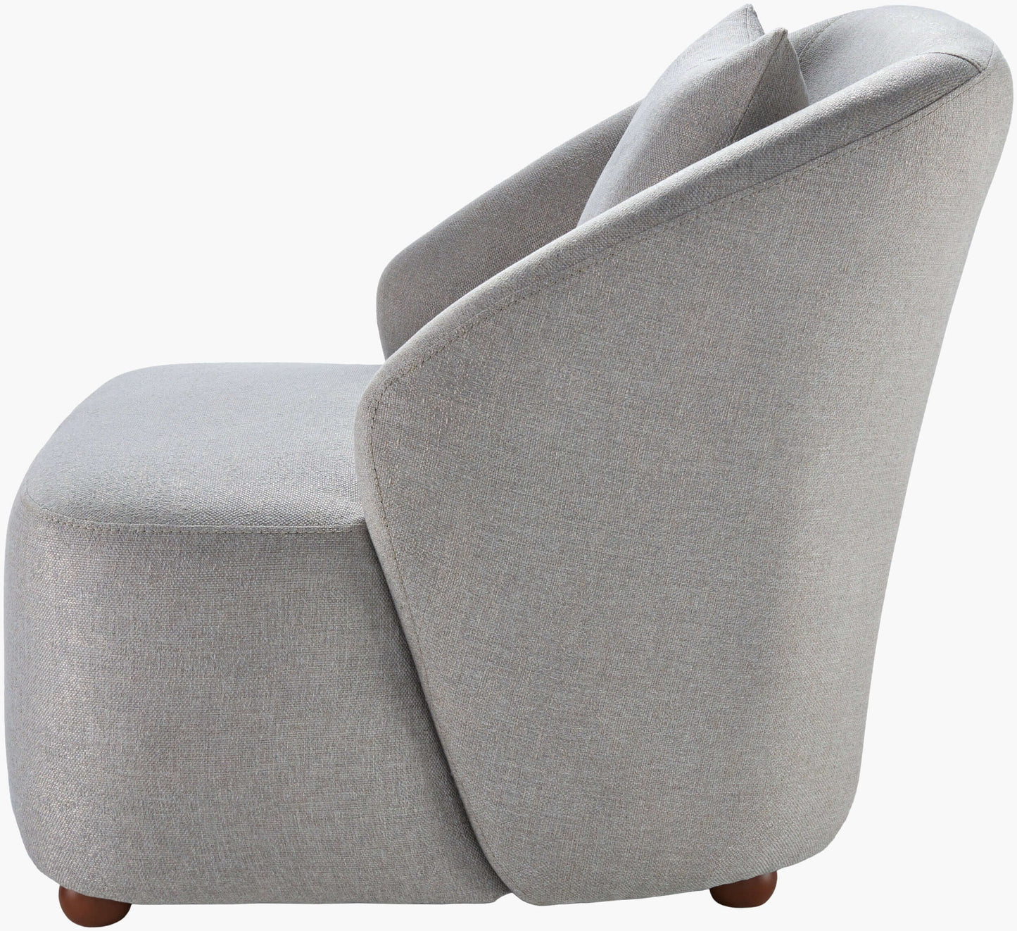 Cates TES-001 33"H x 33"W x 33"D Accent Chair- side view