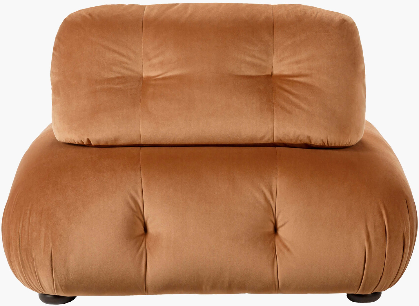 Rouen UEN-002 18"H x 44"W x 44"D Modular Chair- front view with white background