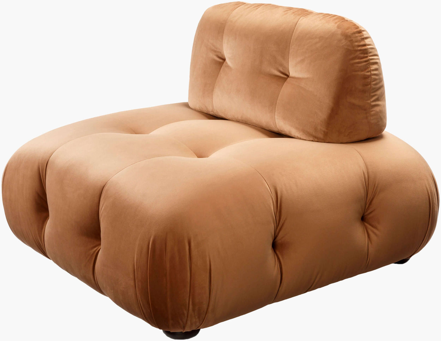 Rouen UEN-002 18"H x 44"W x 44"D Modular Chair- front and side view
