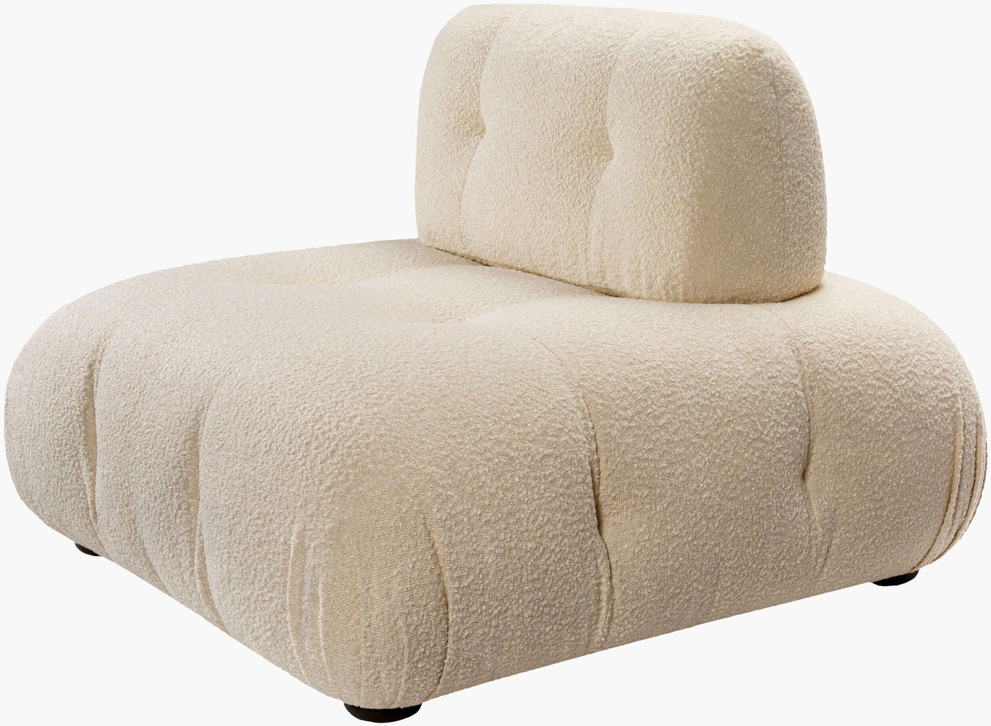 Rouen UEN-003 18"H x 44"W x 44"D Modular Chair- front and side view