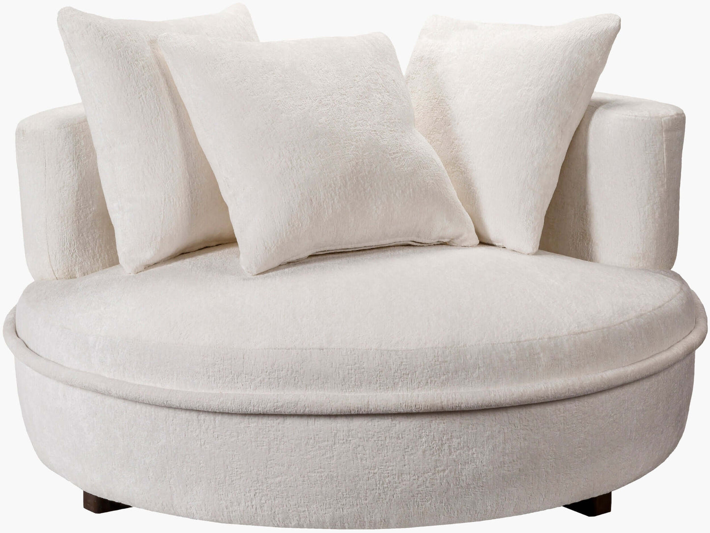 Valence VEC-003 26"H x 52"W x 52"D Accent Chair- front view with white background