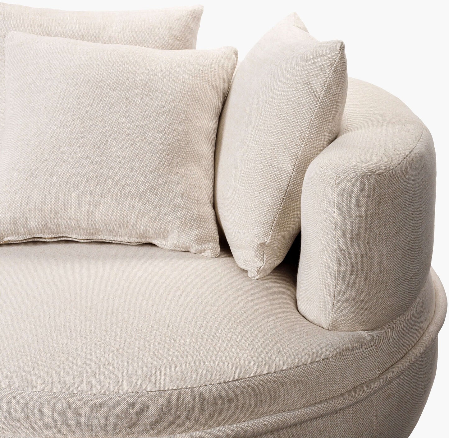 Valence VEC-001 26"H x 52"W x 52"D Accent Chair- side view with white background