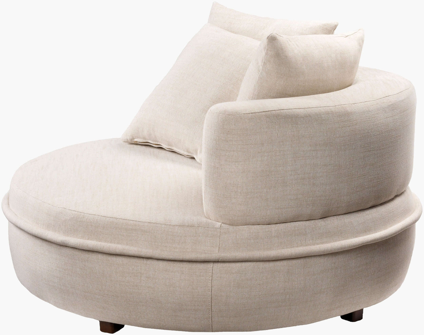 Valence VEC-001 26"H x 52"W x 52"D Accent Chair- side view
