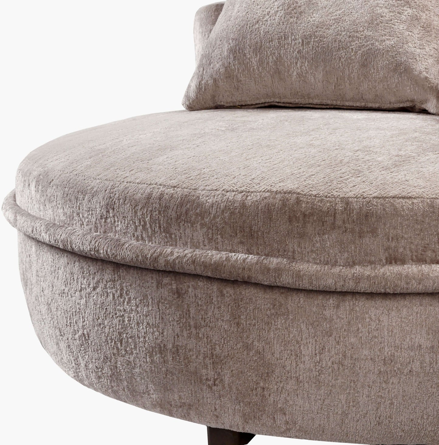 Valence VEC-002 26"H x 52"W x 52"D Accent Chair- close up side view