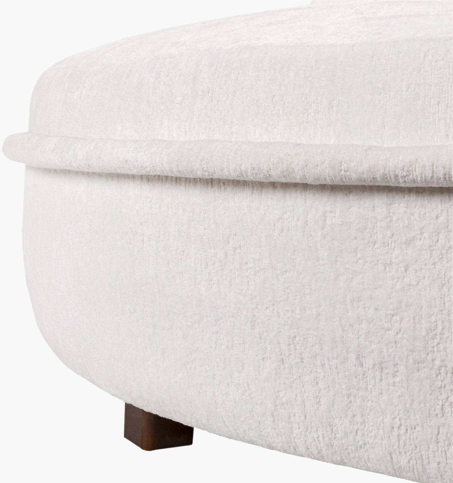 Valence VEC-003 26"H x 52"W x 52"D Accent Chair- zoomed in foot view