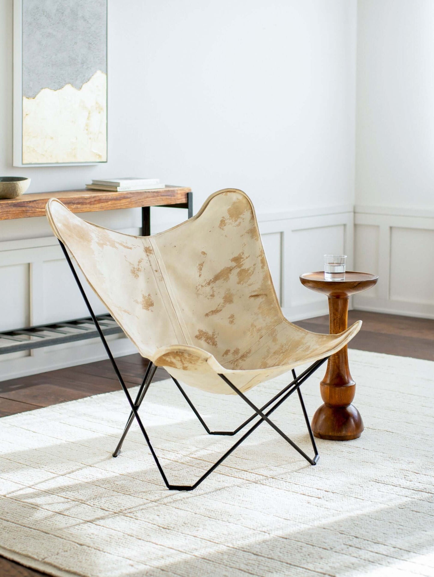 Nizhoni ZHO-001 35"H x 31"W x 31"D Accent Chair- front and side view