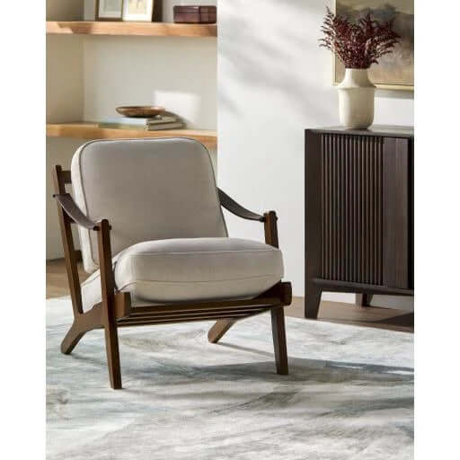 Alcotte ALCT-001 31"H x 26"W x 35"D Accent Chair - front view 