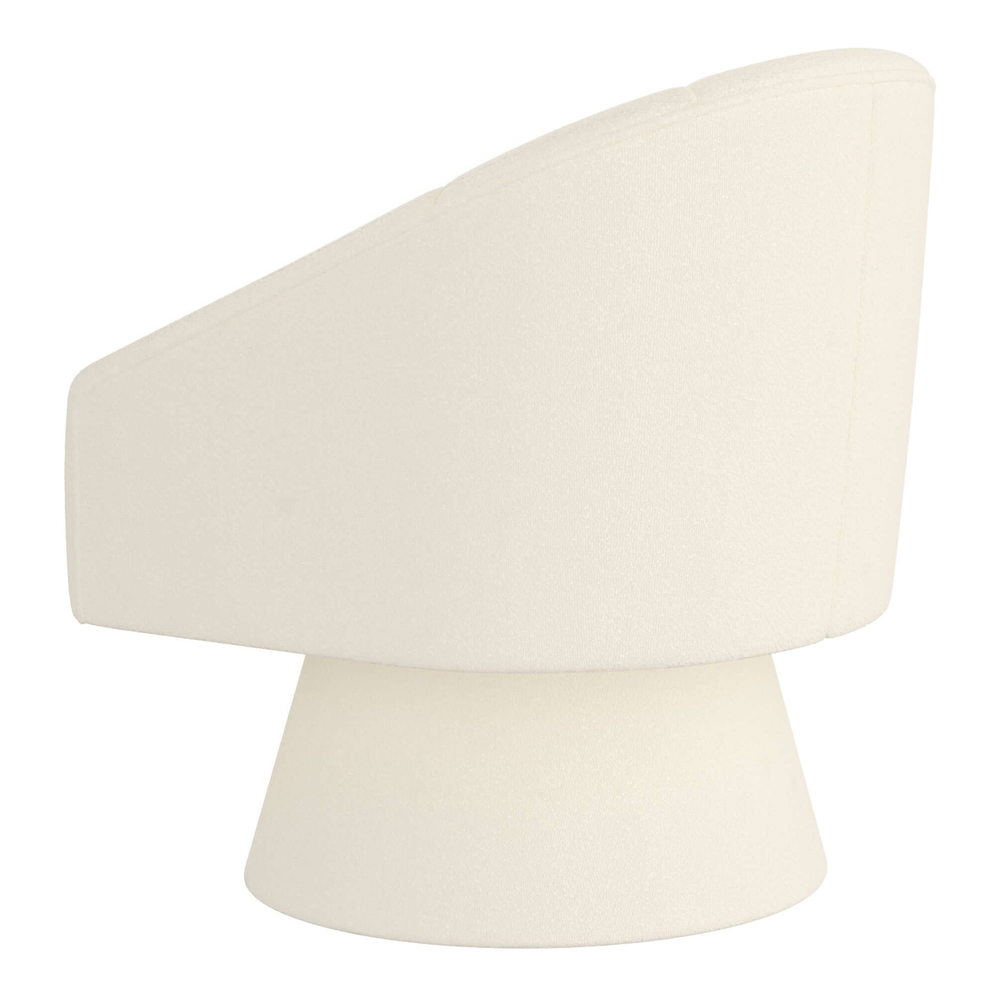 Tilsy Accent Chair in Ivory Boucle- back view
