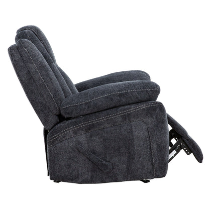 Anakin 38 in. Upholstered Rocker Recliner with Lever- open side view