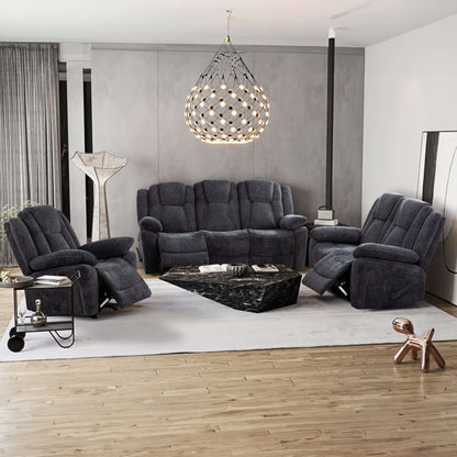 Anakin 38 in. Upholstered Rocker Recliner with Lever- 