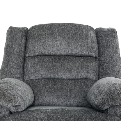 Connor 35 in. Upholstered Power Recliner Chair with Padded Arms- zoomed in front view