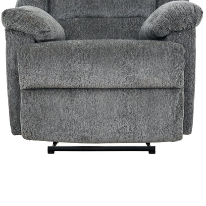 Connor 35 in. Upholstered Power Recliner Chair with Padded Arms- zoomed in leg rest