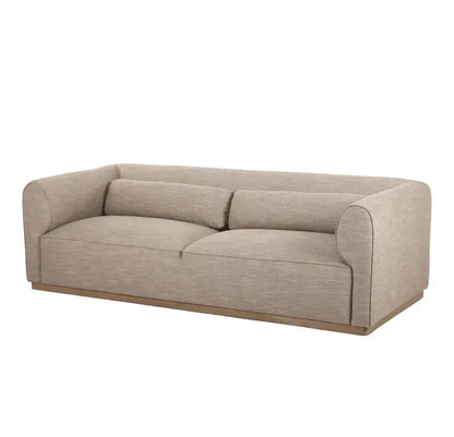 Moore MOOR-001 29"H x 91"W x 40"D Sofa- front and side view with white background
