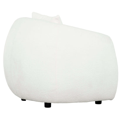 Roxburgh Curved Boucle Chair- back view