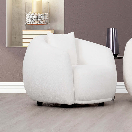 Roxburgh Curved Boucle Chair