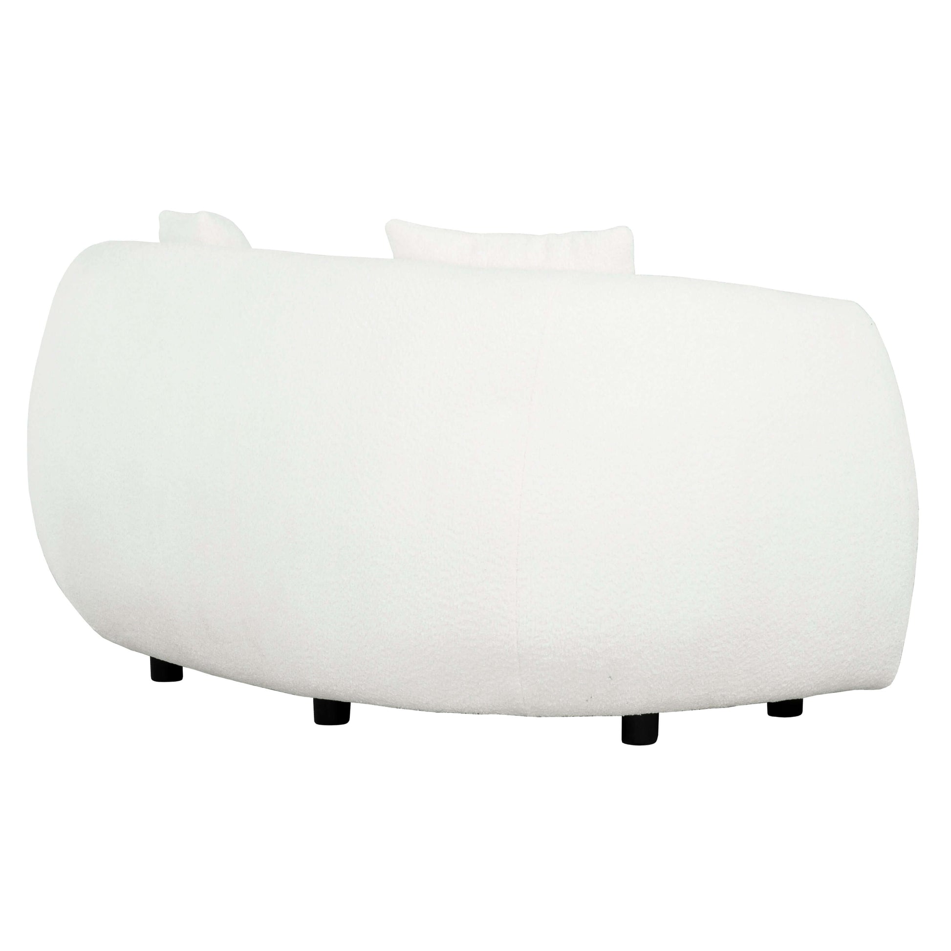 Roxburgh Curved Boucle Loveseat- back view