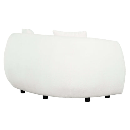 Roxburgh Curved Boucle Loveseat- back view