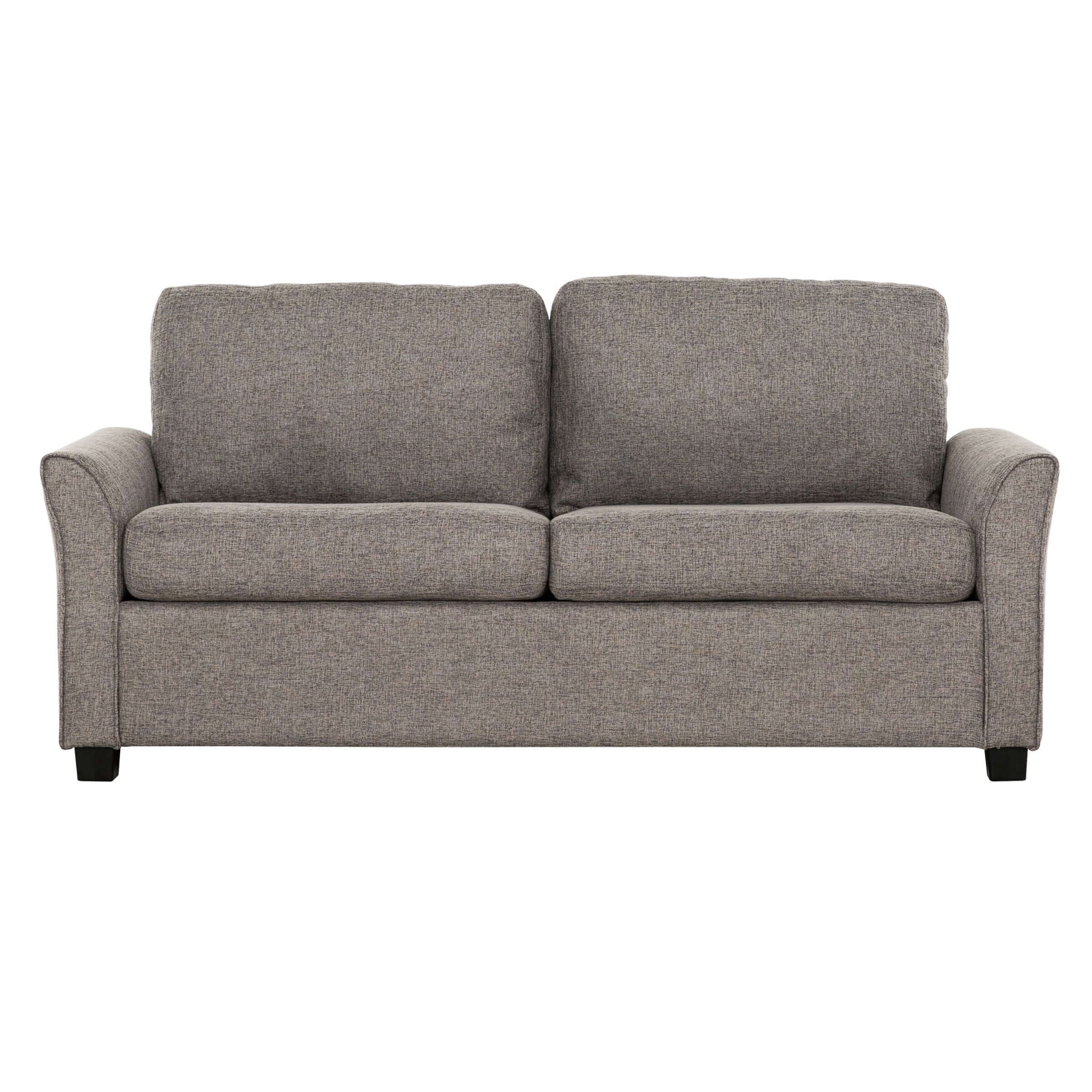 Honor 73 in. Convertible Full Sleeper Sofa with USB- front view with white background