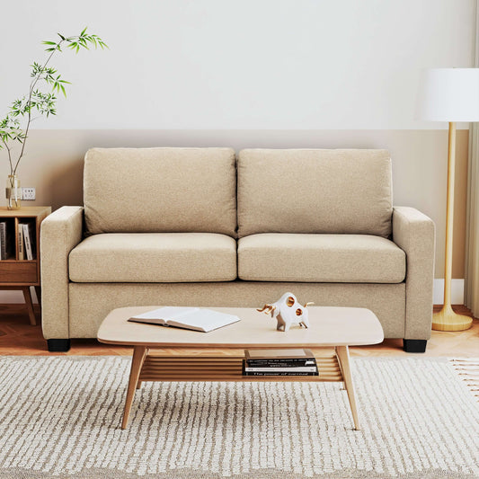 Reign 73 in. Convertible Full Sleeper Sofa with USB Port- front view