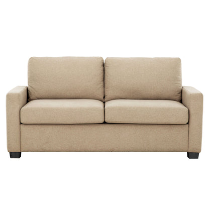 Reign 73 in. Convertible Full Sleeper Sofa with USB Port- front view with white background