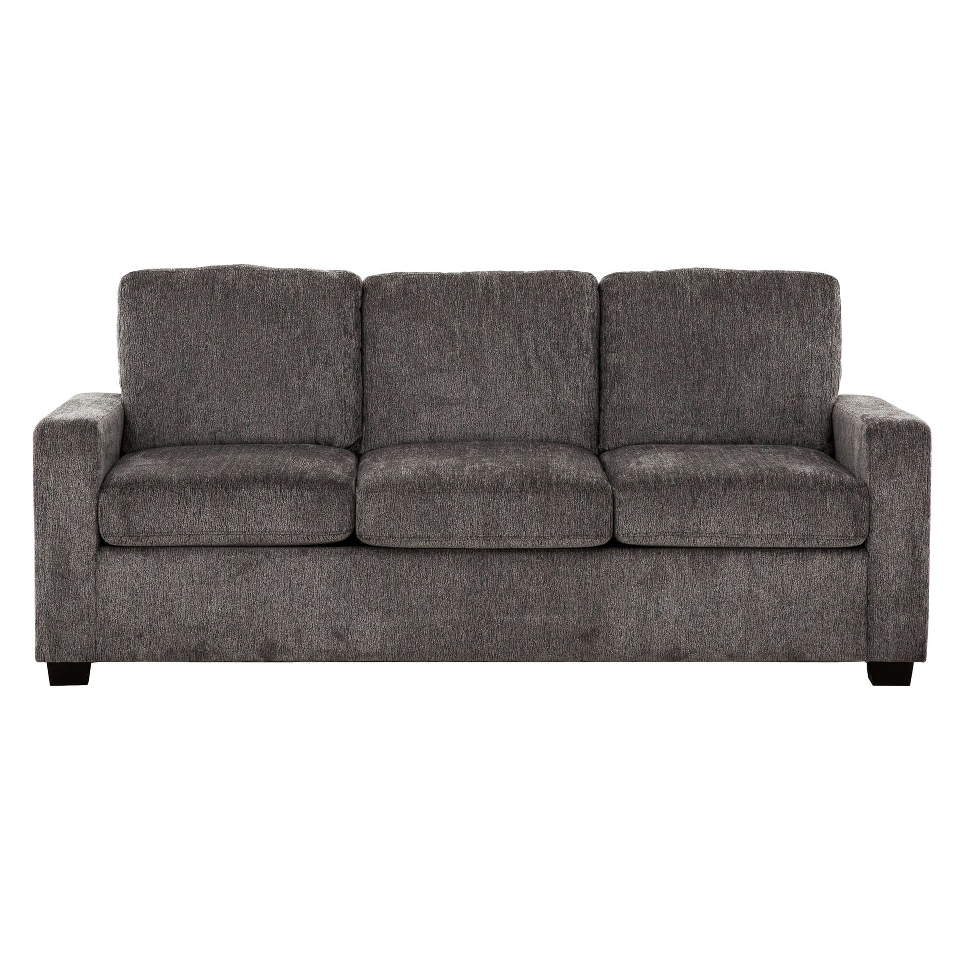 Valencia 77 in. Convertible Queen Sleeper Sofa with USB Ports- front view with white background