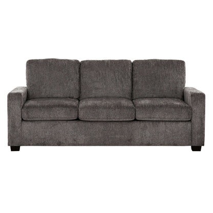 Valencia 77 in. Convertible Queen Sleeper Sofa with USB Ports- front view with white background