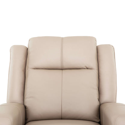 Mattheo 37 in. Upholstered Rocker Recliner Chair with Padded Arms- zoomed in front view