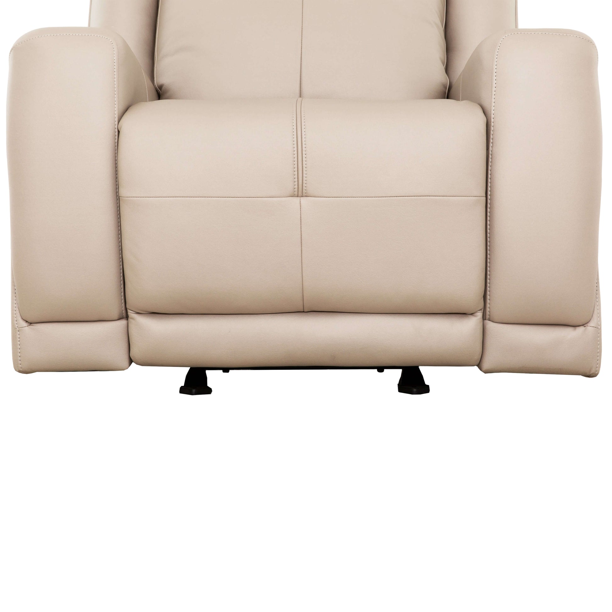 Mattheo 37 in. Upholstered Rocker Recliner Chair with Padded Arms- foot rest view