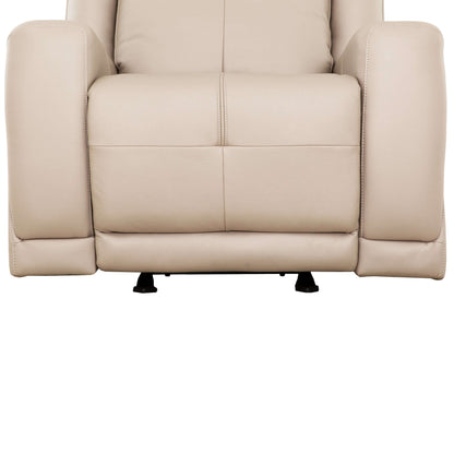 Mattheo 37 in. Upholstered Rocker Recliner Chair with Padded Arms- foot rest view