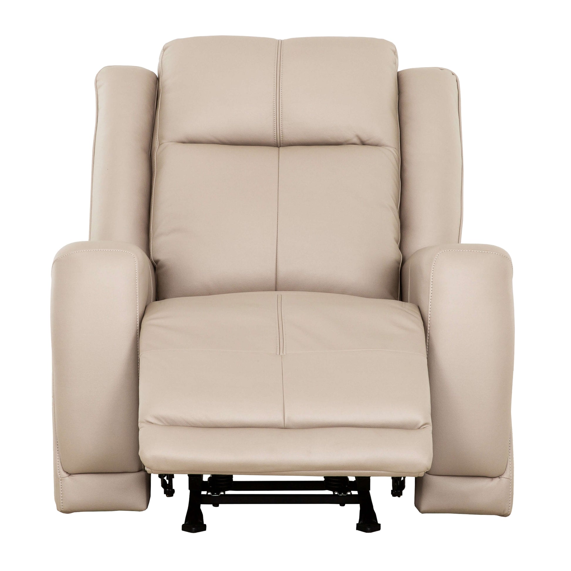 Mattheo 37 in. Upholstered Rocker Recliner Chair with Padded Arms- open front view
