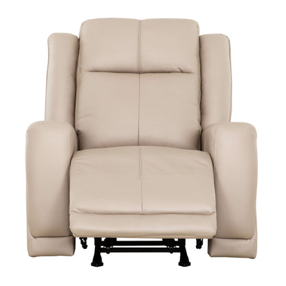 Mattheo 37 in. Upholstered Rocker Recliner Chair with Padded Arms- open front view