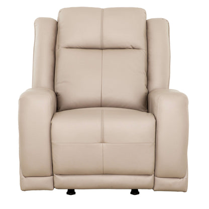 Mattheo 37 in. Upholstered Rocker Recliner Chair with Padded Arms- front view with white background