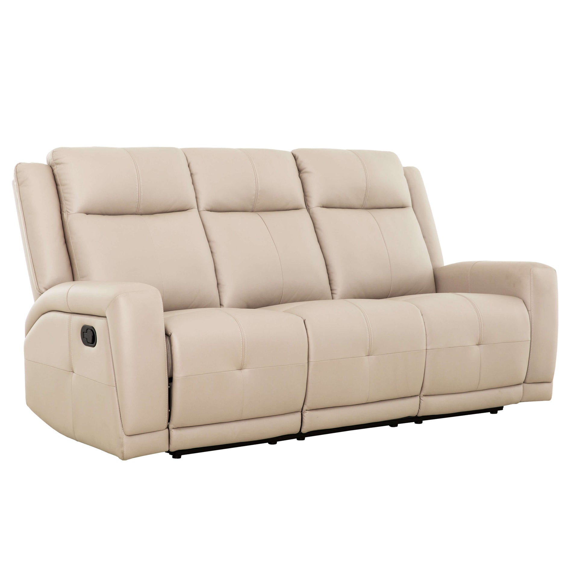 Mattheo 78 in. Reclining Condo Sofa- front and side view