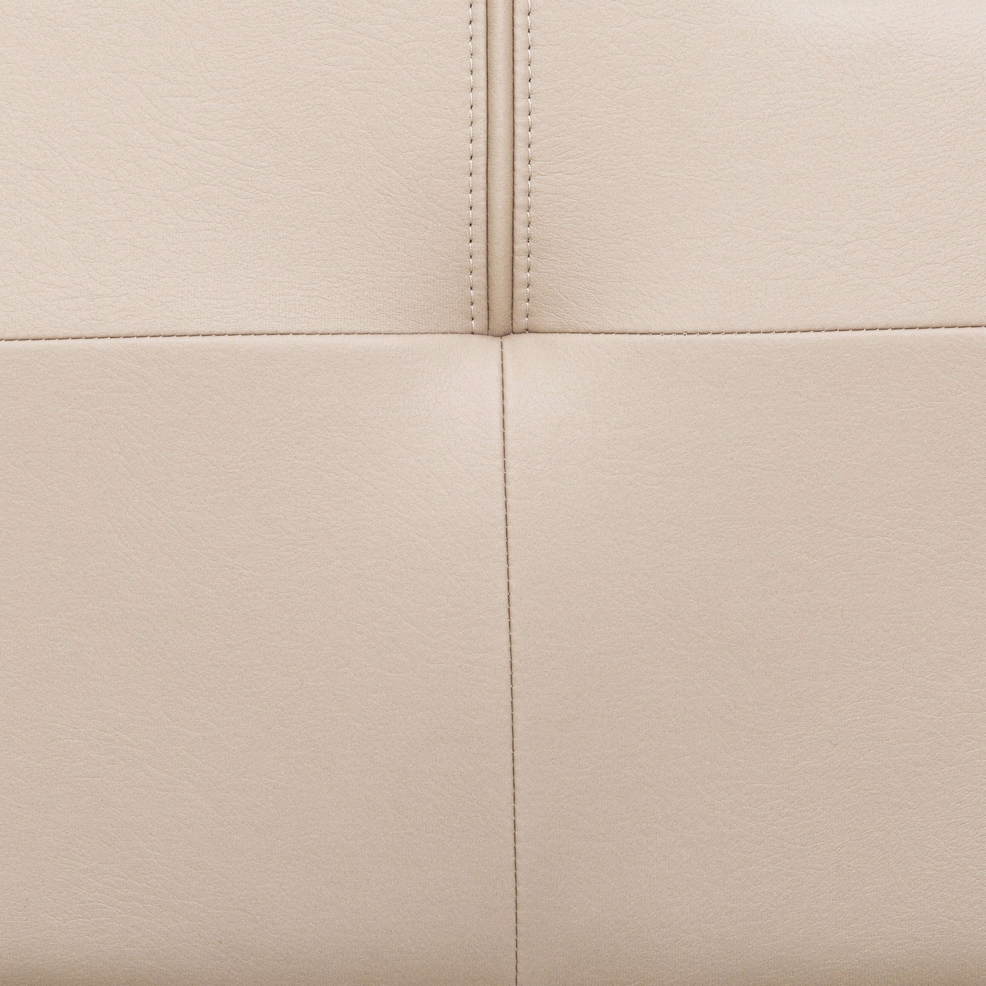Mattheo 57 in. Taupe Faux Leather Reclining Loveseat- material view