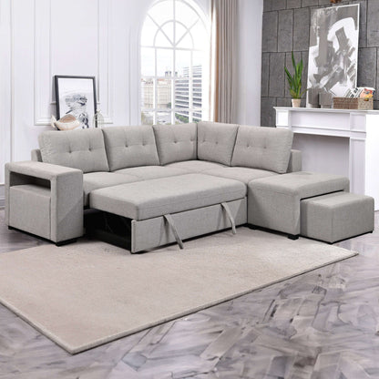 Marcella 97 in. Sleeper Sectional- zoomed in front view