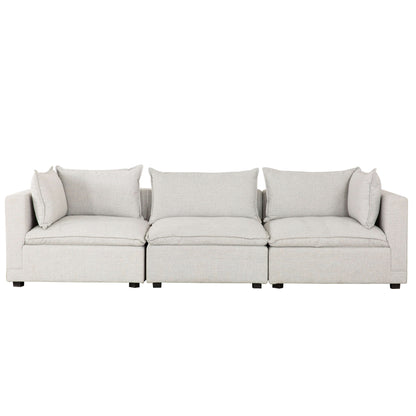Haven 3-Piece Modular Sofa- front view with white background